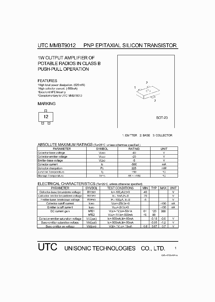 MMBT9012_565347.PDF Datasheet