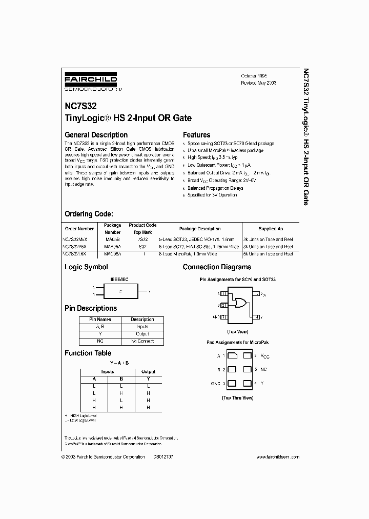 NC7S3203_733379.PDF Datasheet