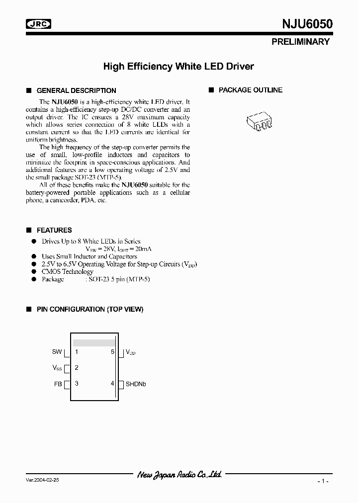 NJU6050_567028.PDF Datasheet