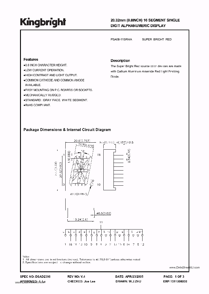 PSA08-11SRWA_688061.PDF Datasheet