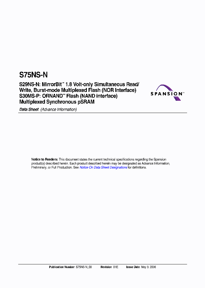 S75NS128NBF_666912.PDF Datasheet