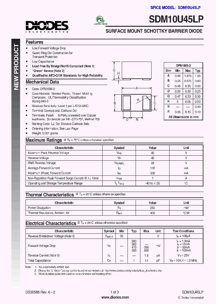 SDM10U45LP_644955.PDF Datasheet