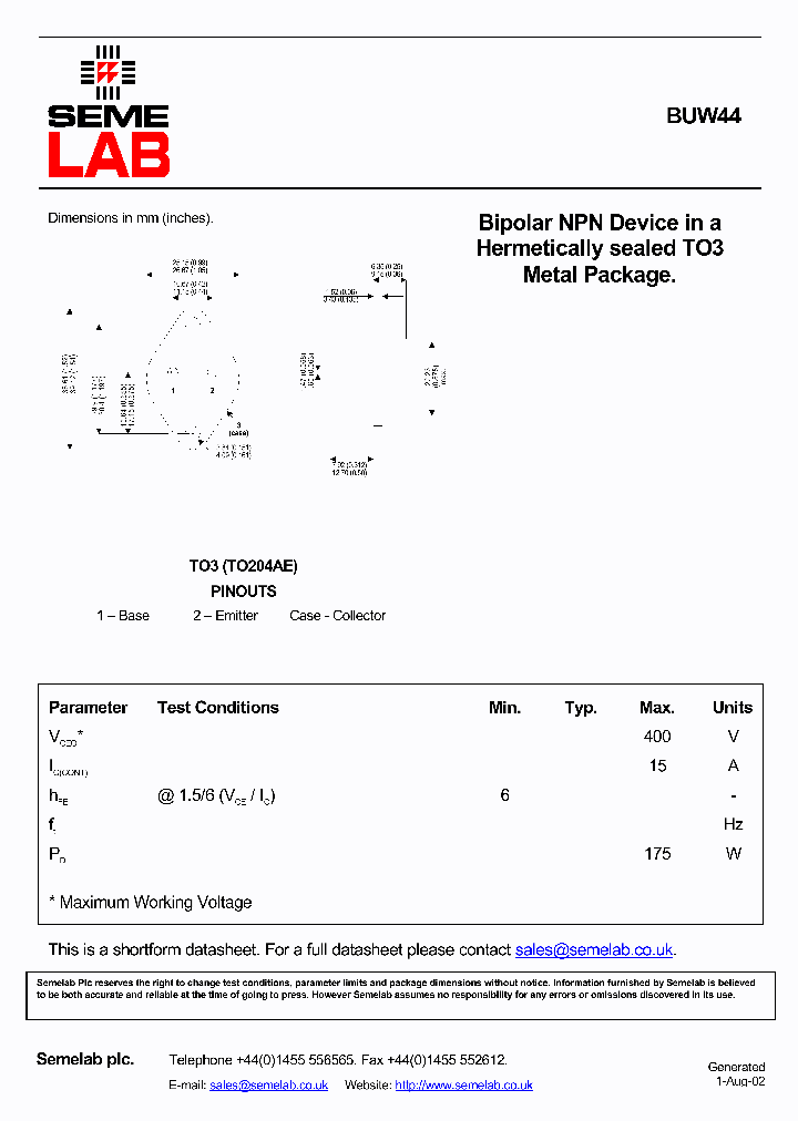 SFBUW44_625275.PDF Datasheet