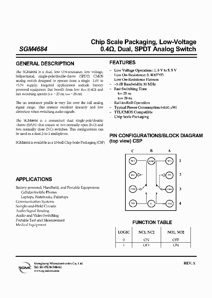 SGM4684XG_666708.PDF Datasheet