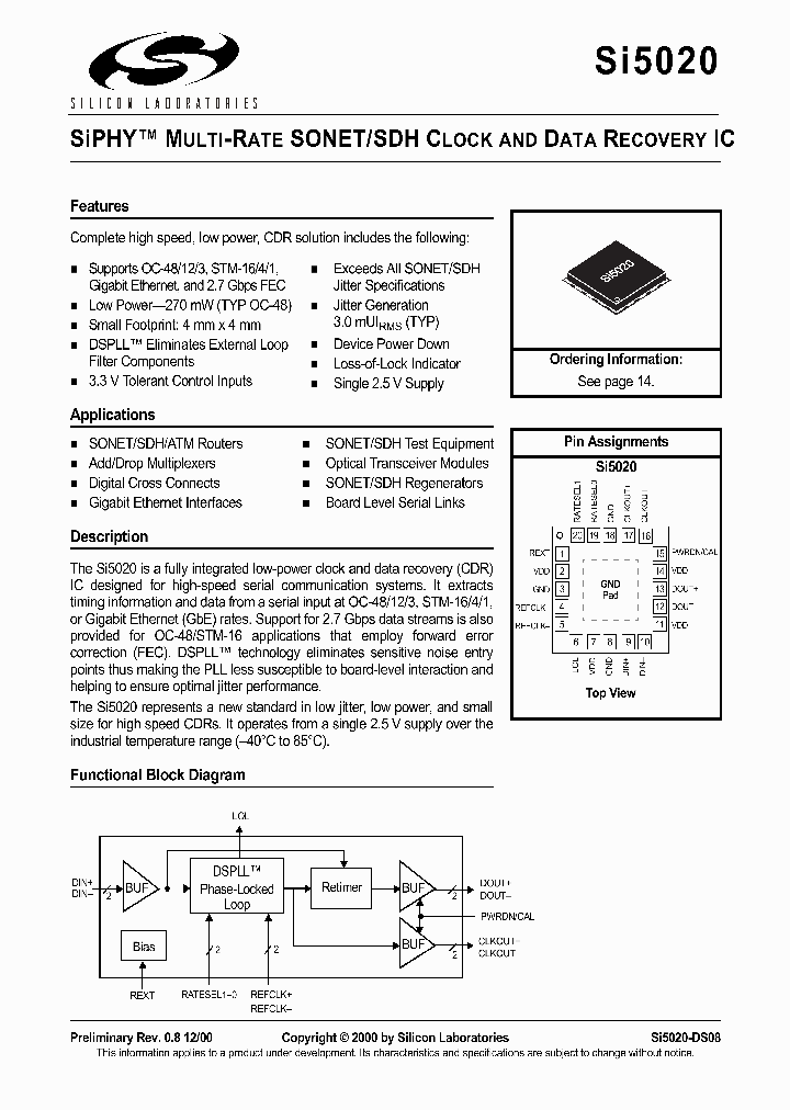 SI5020_589069.PDF Datasheet