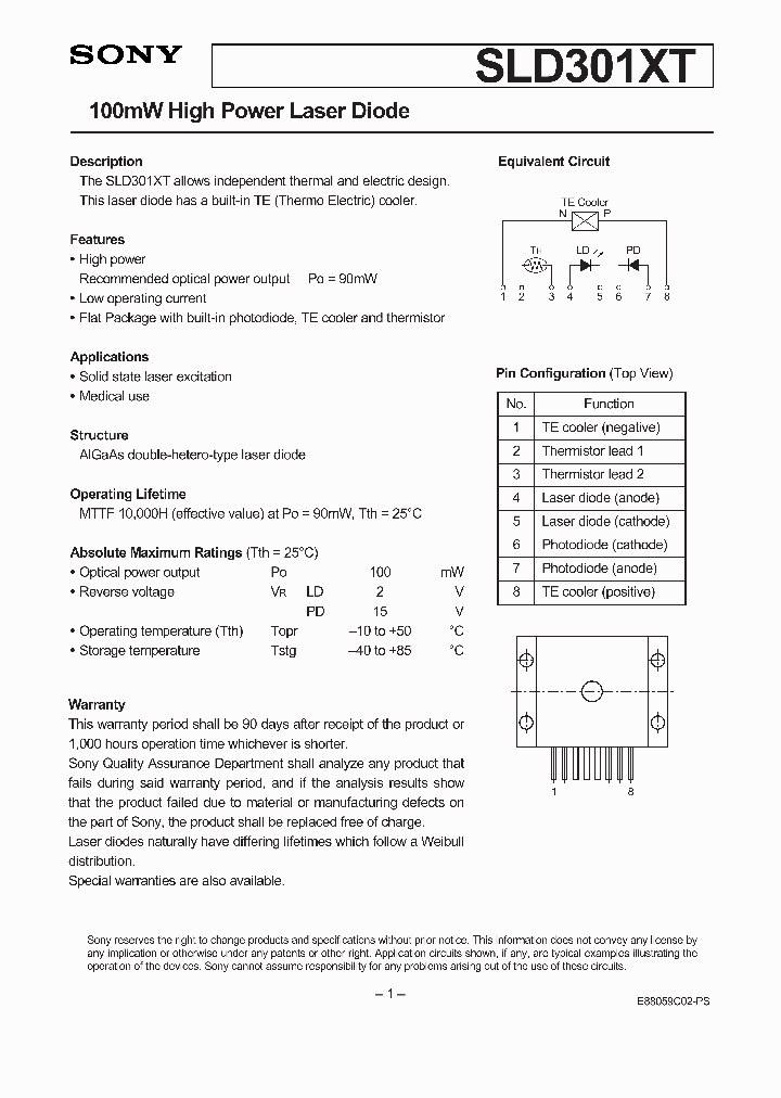 SLD301XT_590785.PDF Datasheet