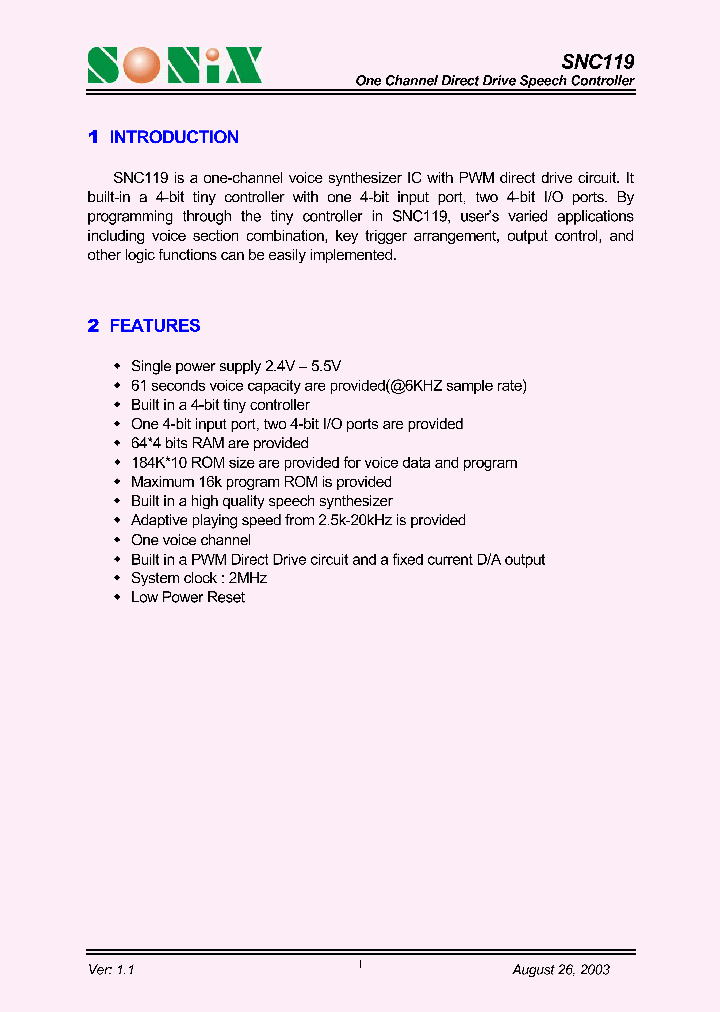 SNC119_757119.PDF Datasheet