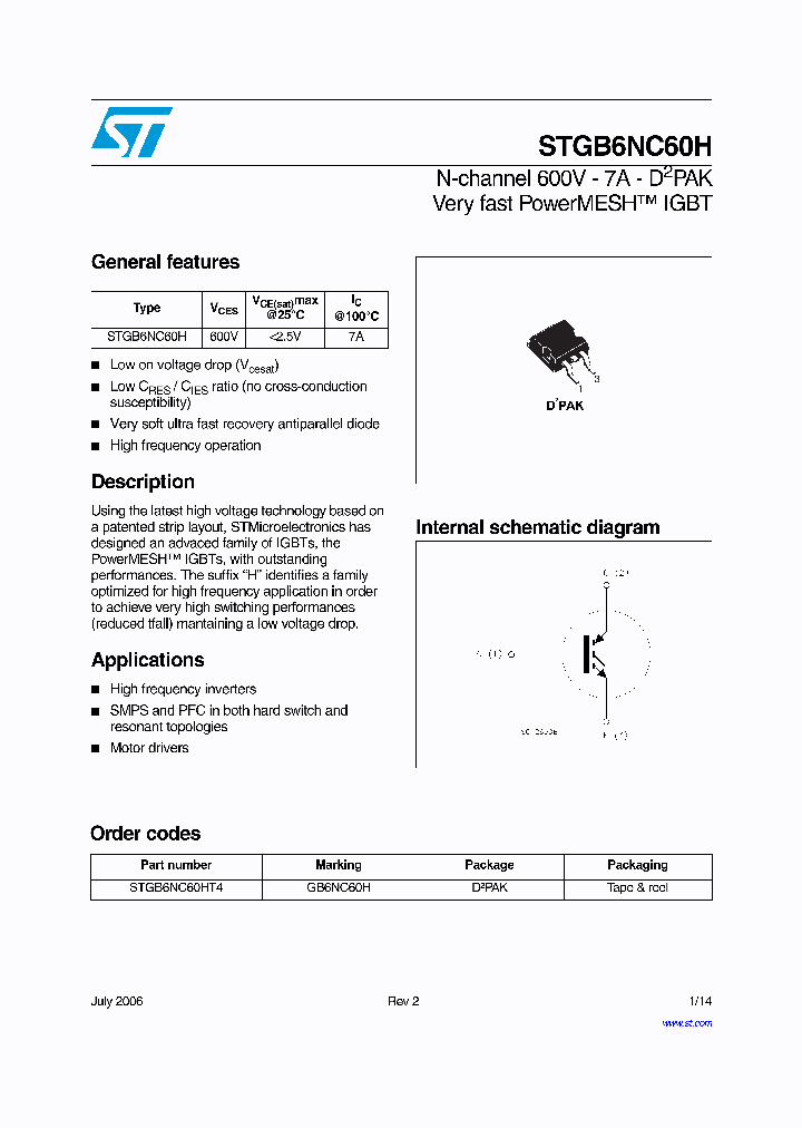 STGB6NC60HT4_739369.PDF Datasheet