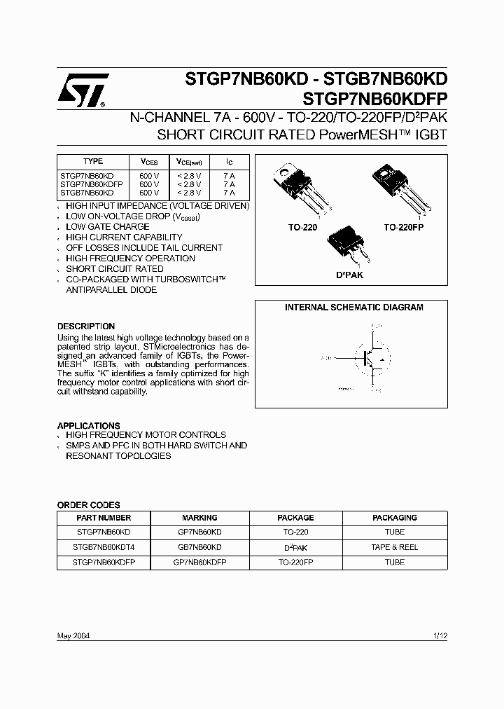 STGB7NB60KDT4_719406.PDF Datasheet