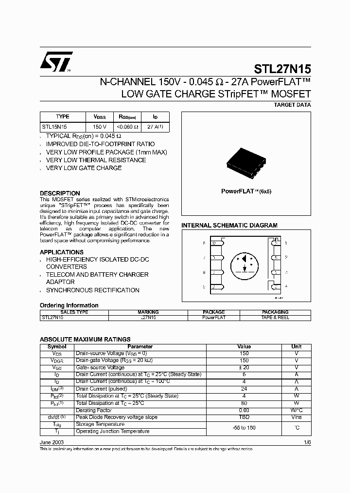 STL27N15_796351.PDF Datasheet