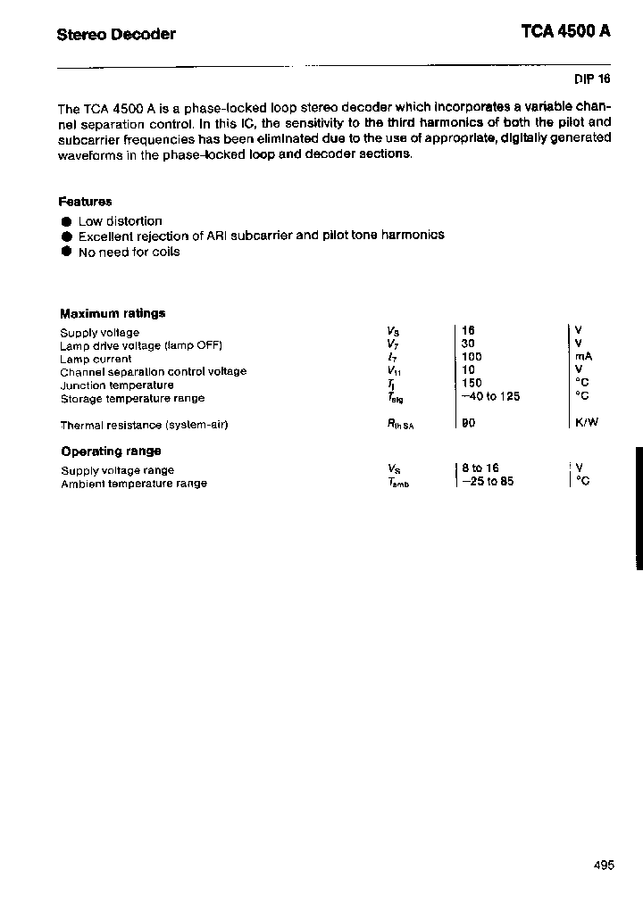 TCA4500A_577316.PDF Datasheet