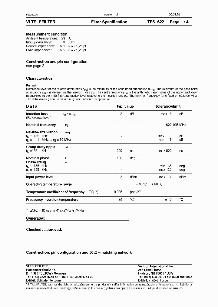 TFS622_605127.PDF Datasheet