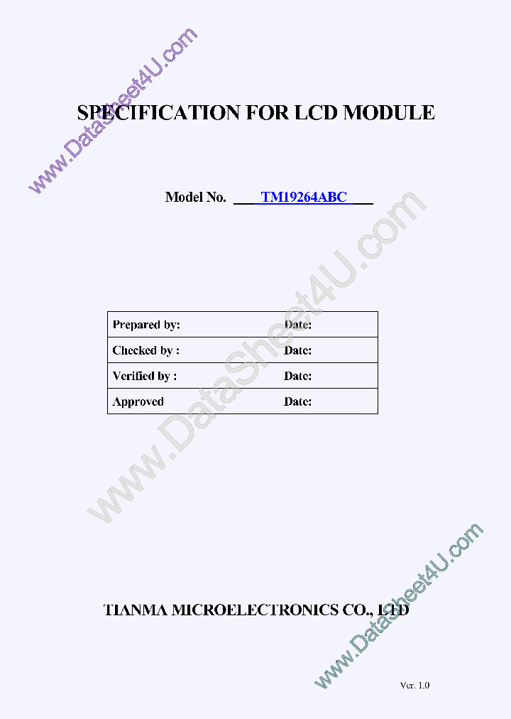 TM19264ABC_601212.PDF Datasheet