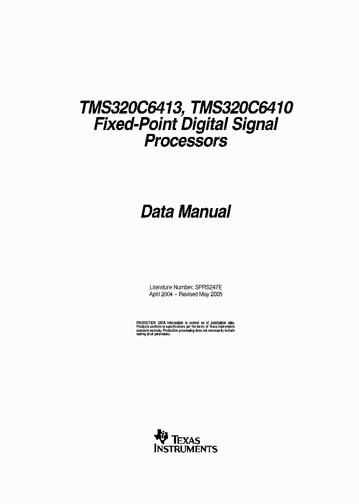 TMS320C6413ZTS400_734373.PDF Datasheet