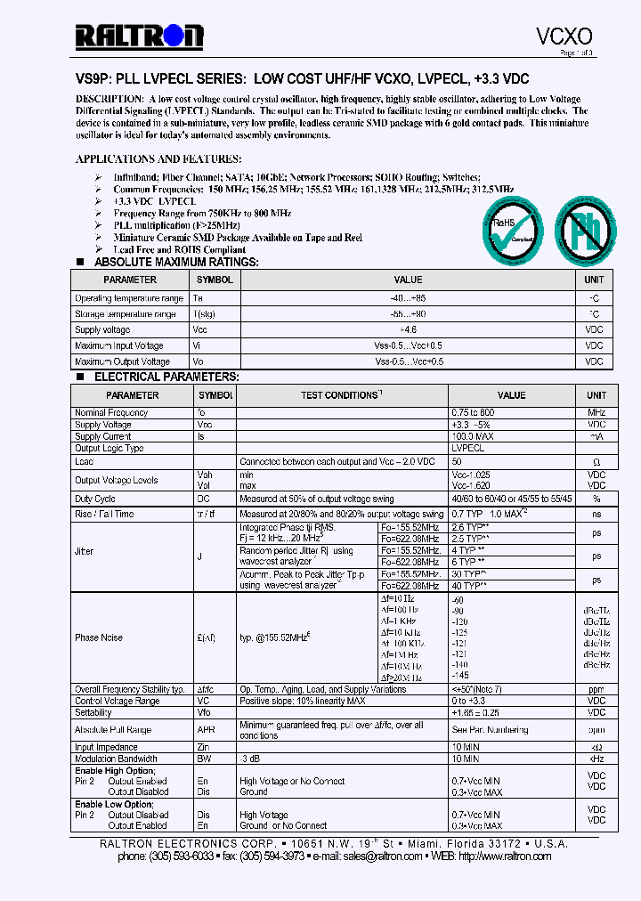 VS9PTRH_666813.PDF Datasheet