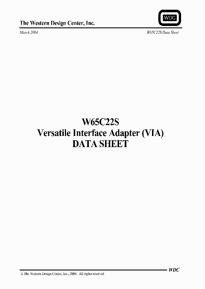 W65C22S_679662.PDF Datasheet