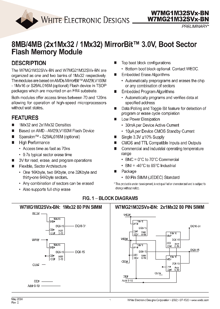 W7MG1M32SVX90BNI_652651.PDF Datasheet