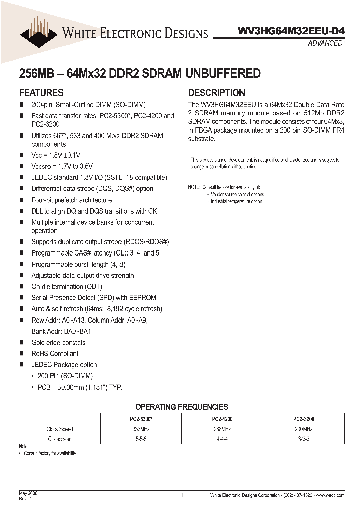 WV3HG64M32EEU665D4MG_651239.PDF Datasheet