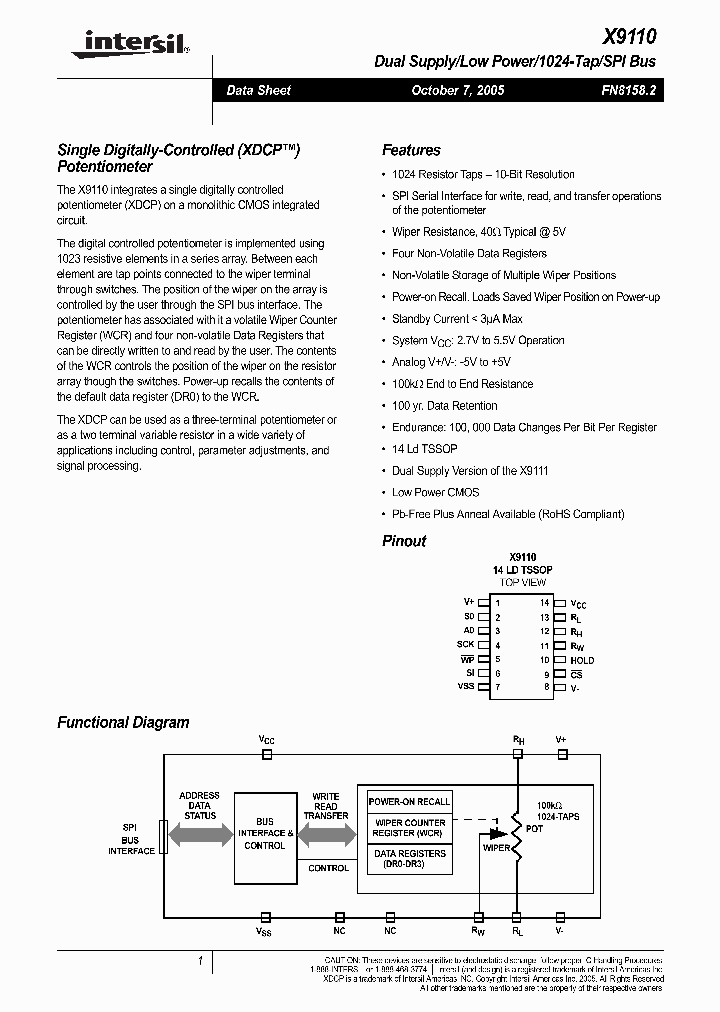 X9110TV14_607162.PDF Datasheet