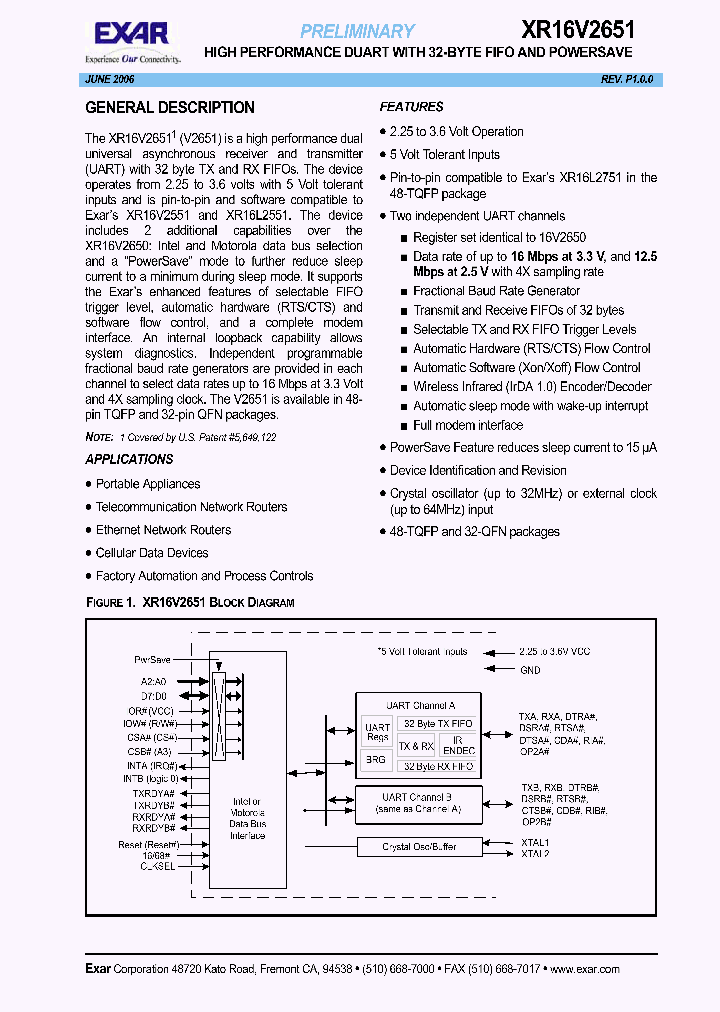 XR16V2651_628166.PDF Datasheet