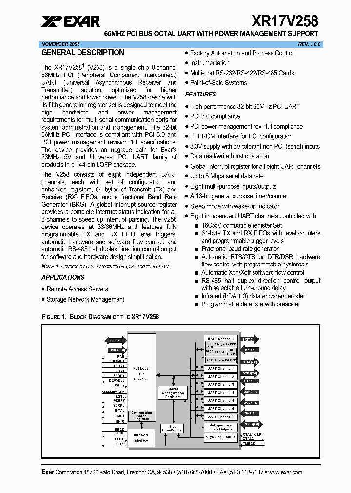 XR17V258_628113.PDF Datasheet