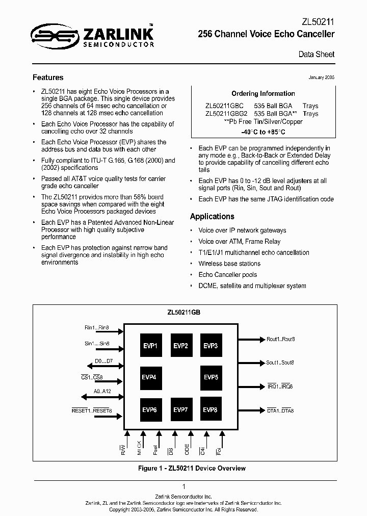 ZL50211GBC_737688.PDF Datasheet