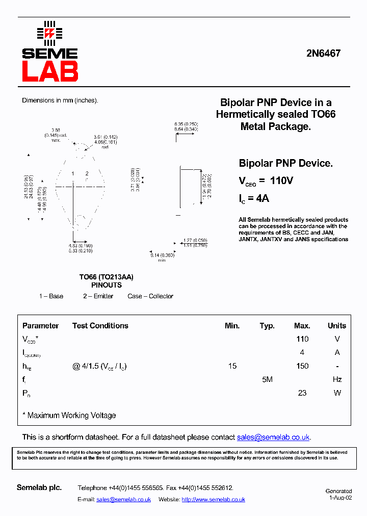 SF2N6467_956552.PDF Datasheet