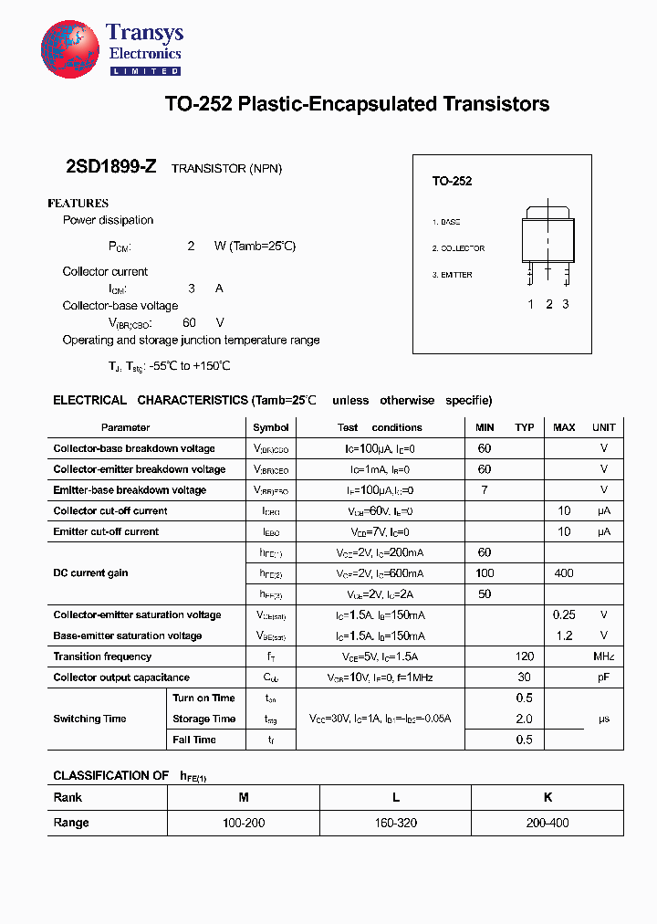 2SD1899-Z_948873.PDF Datasheet