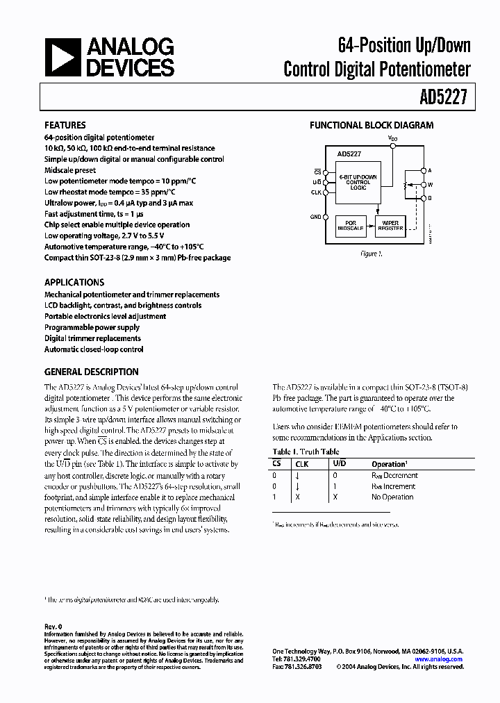 AD5227BUJ100-RL7_900353.PDF Datasheet