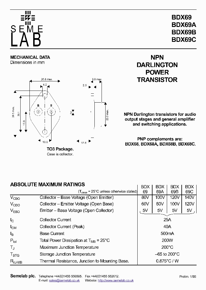 BDX69A_945796.PDF Datasheet