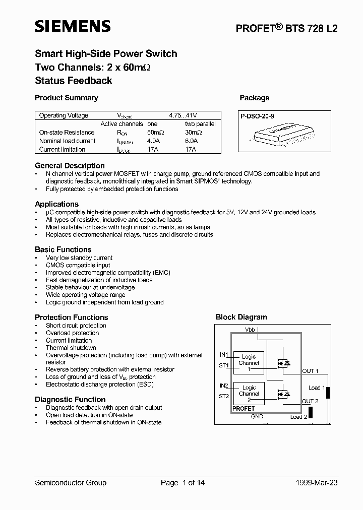 BTS728L2_940383.PDF Datasheet