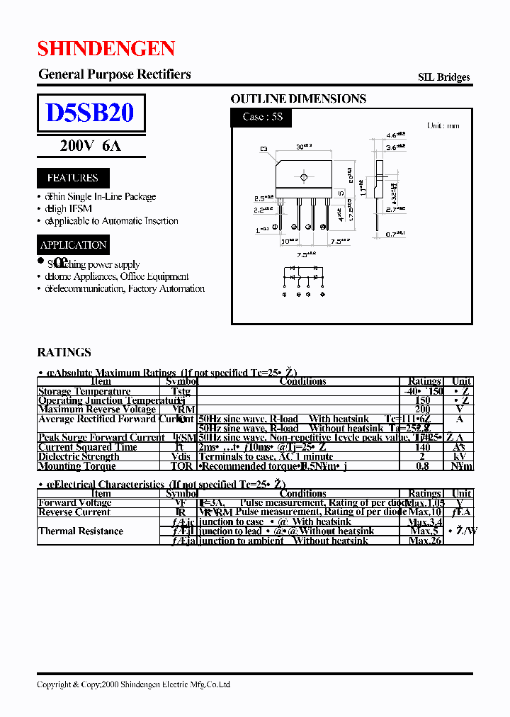 D5SB20_1018218.PDF Datasheet