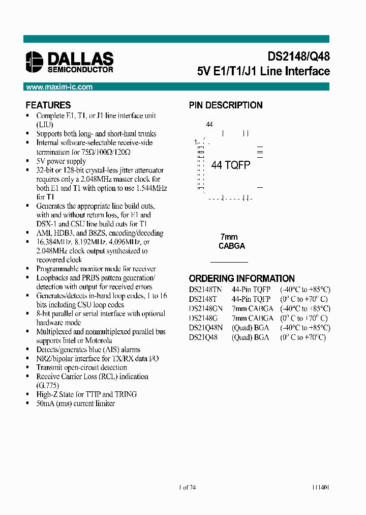 DS21Q48N_944925.PDF Datasheet