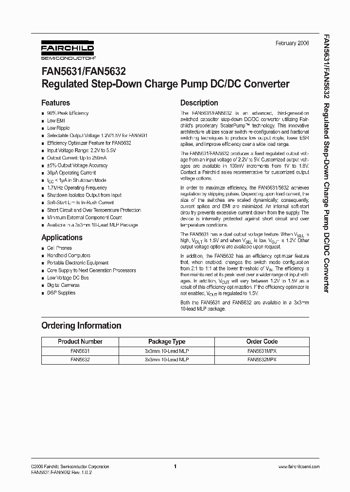 FAN5632MPX_673565.PDF Datasheet