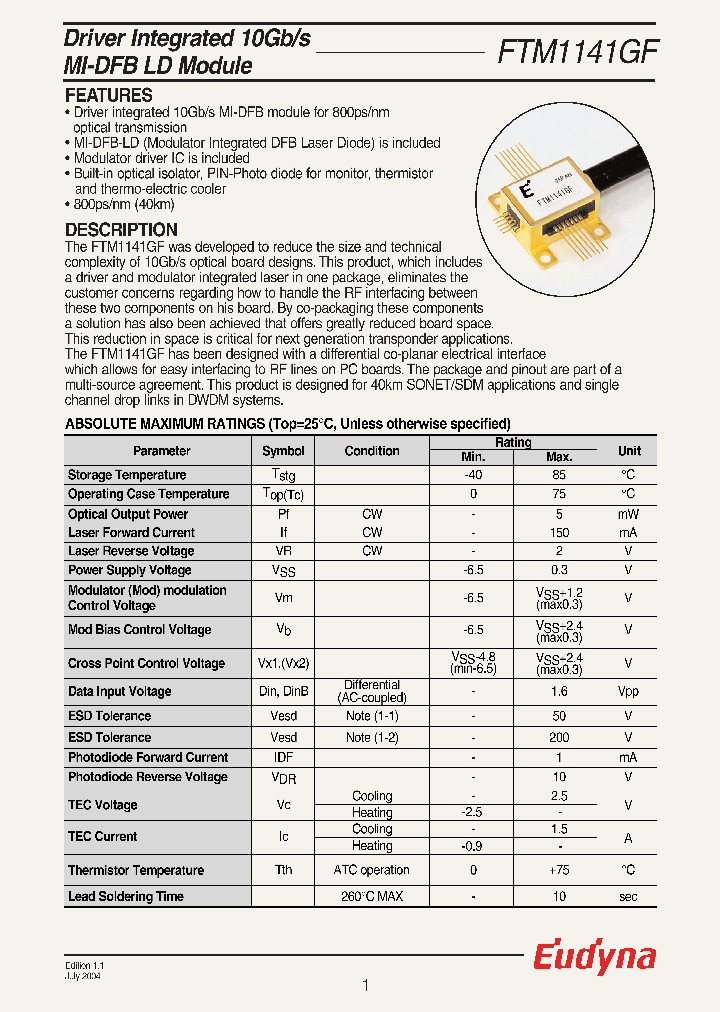 FTM1141GF_611416.PDF Datasheet