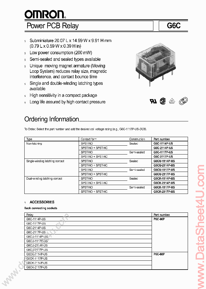 G6CK-11XXX_1011656.PDF Datasheet