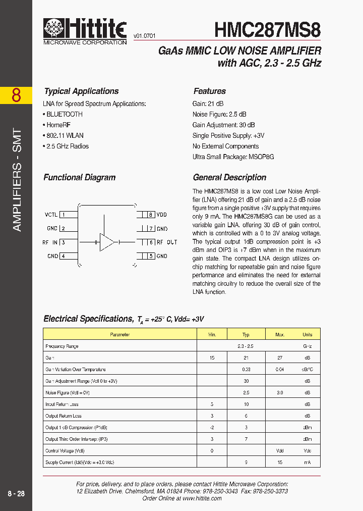 HMC287MS8_905475.PDF Datasheet