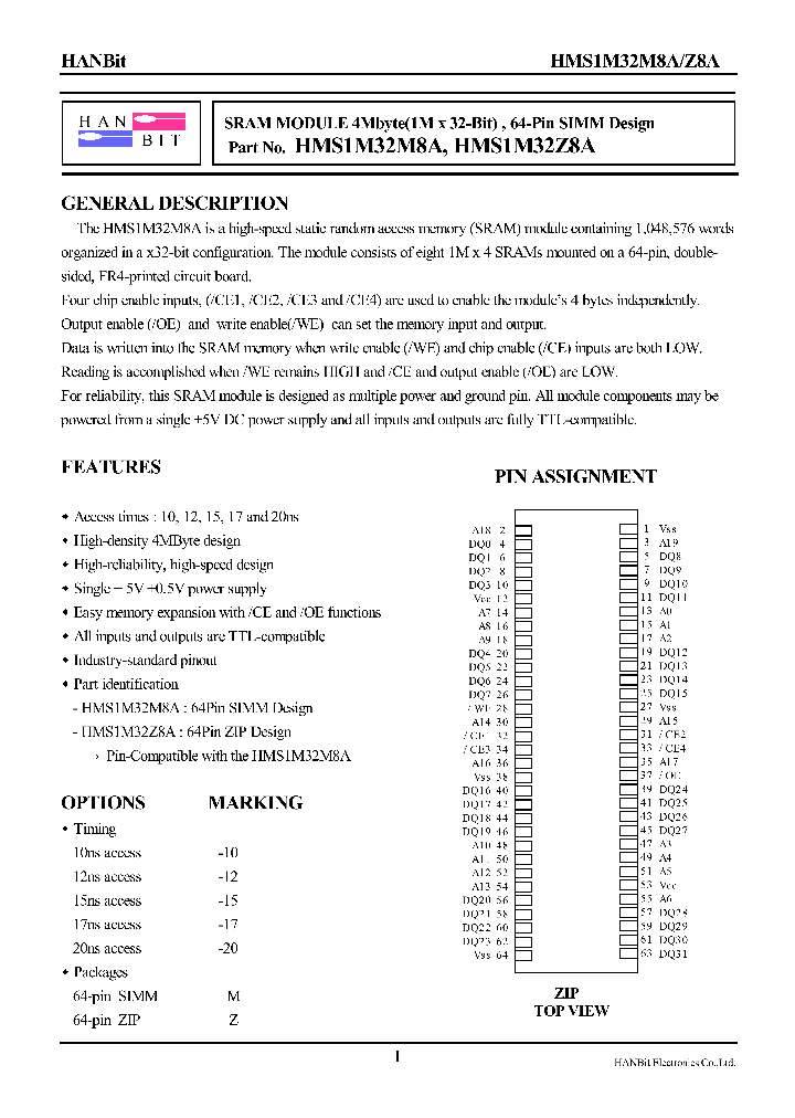 HMS1M32Z8A-10_633010.PDF Datasheet