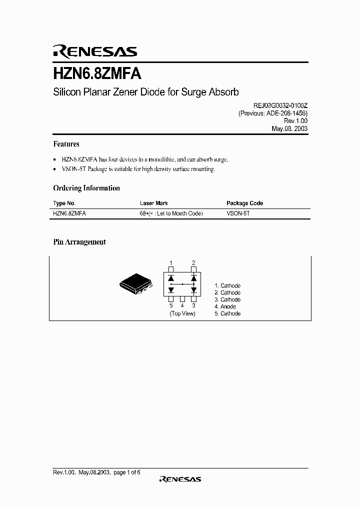 HZN68ZMFA_664341.PDF Datasheet