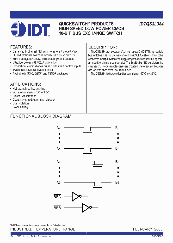 IDTQS3L384SO_667325.PDF Datasheet