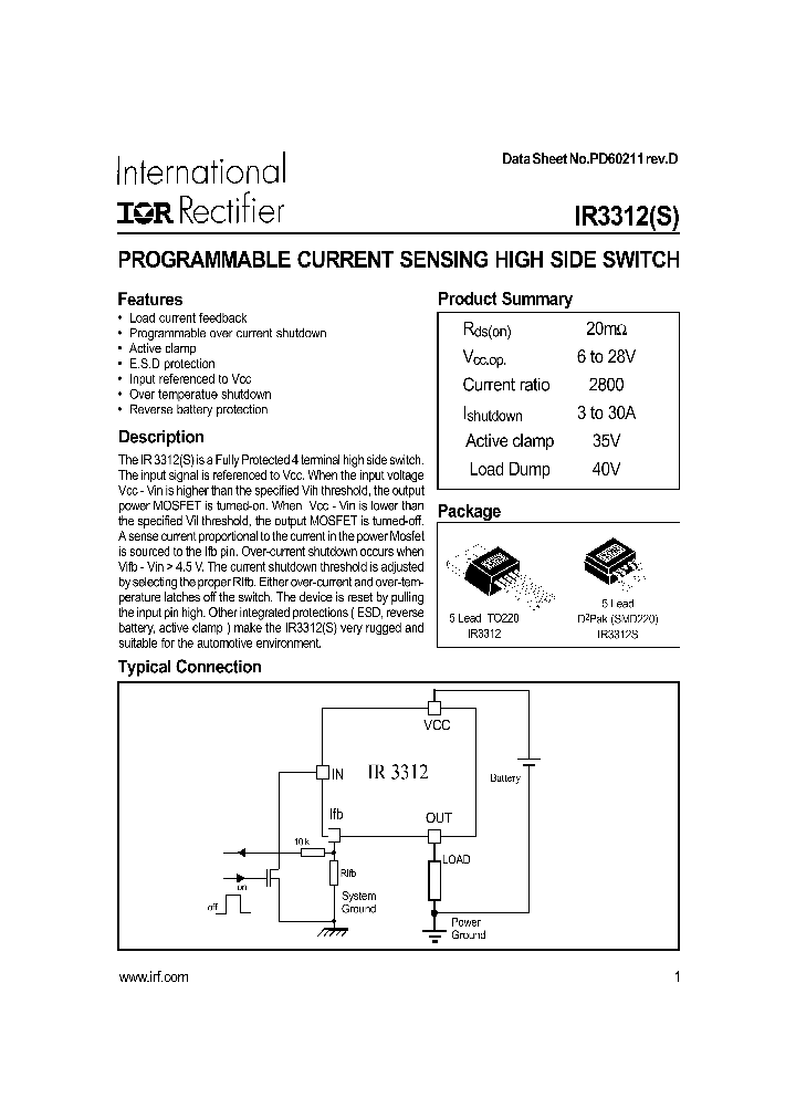 IR3312_806667.PDF Datasheet