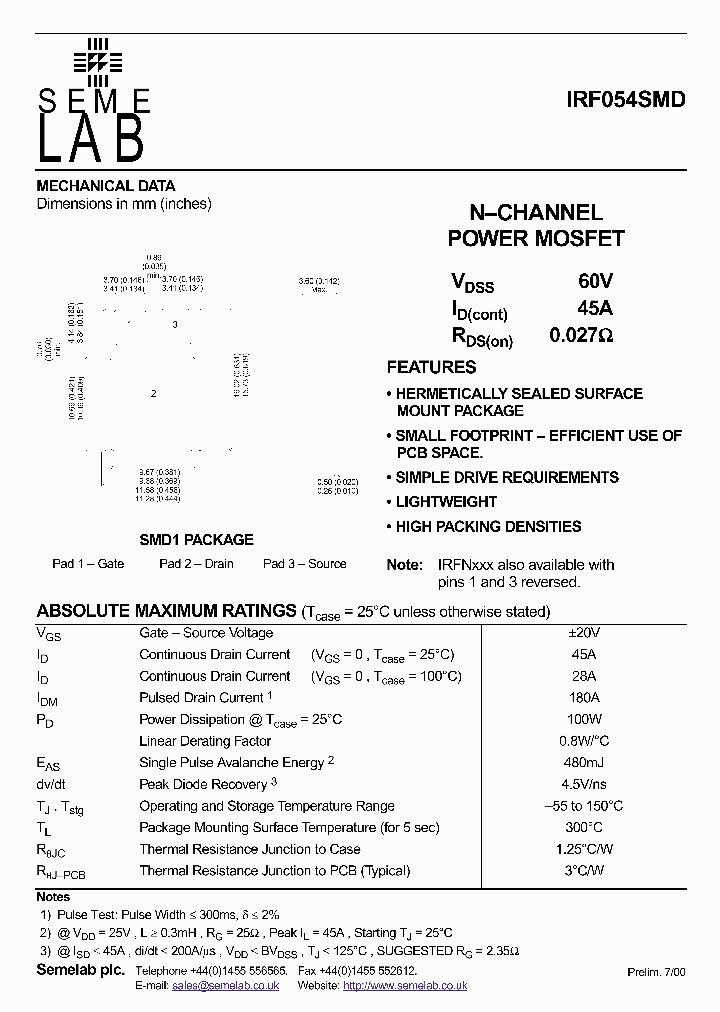 IRF054SMD_695992.PDF Datasheet