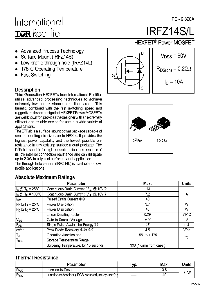 IRFZ14SL_662883.PDF Datasheet