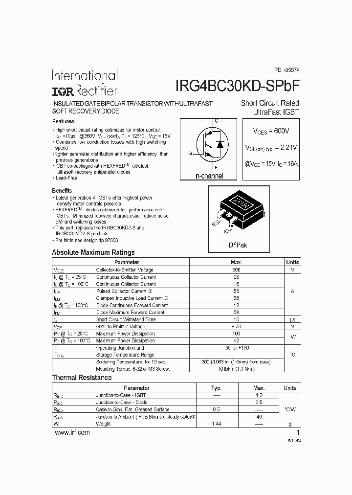 IRG4BC30KD-SPBF_709387.PDF Datasheet