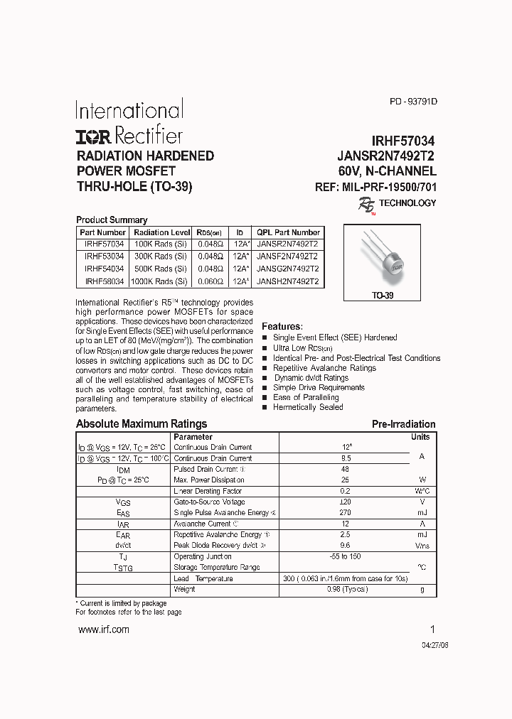 IRHF53034_715706.PDF Datasheet