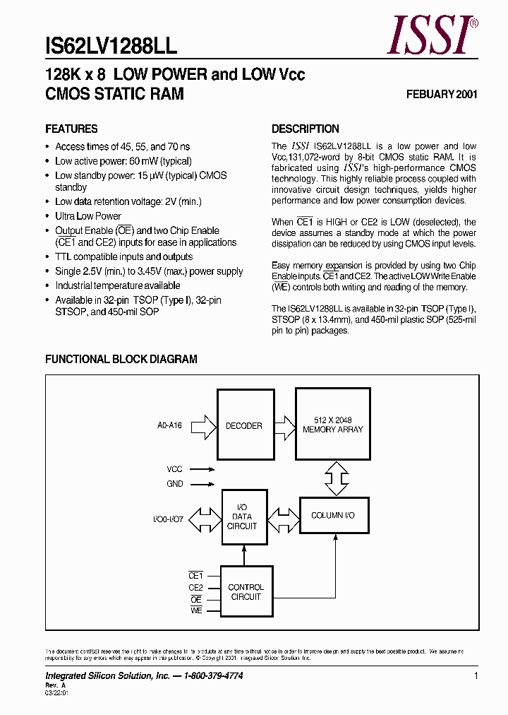 IS62LV1288LL_677276.PDF Datasheet