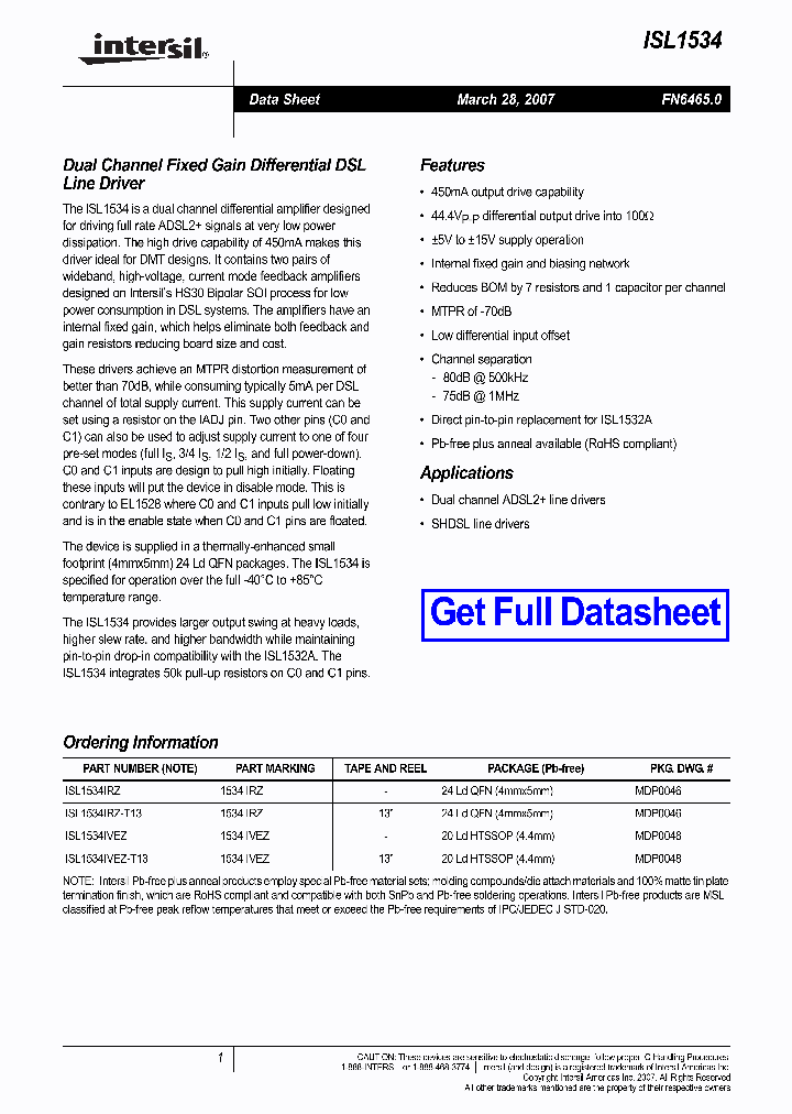 ISL1534_709747.PDF Datasheet