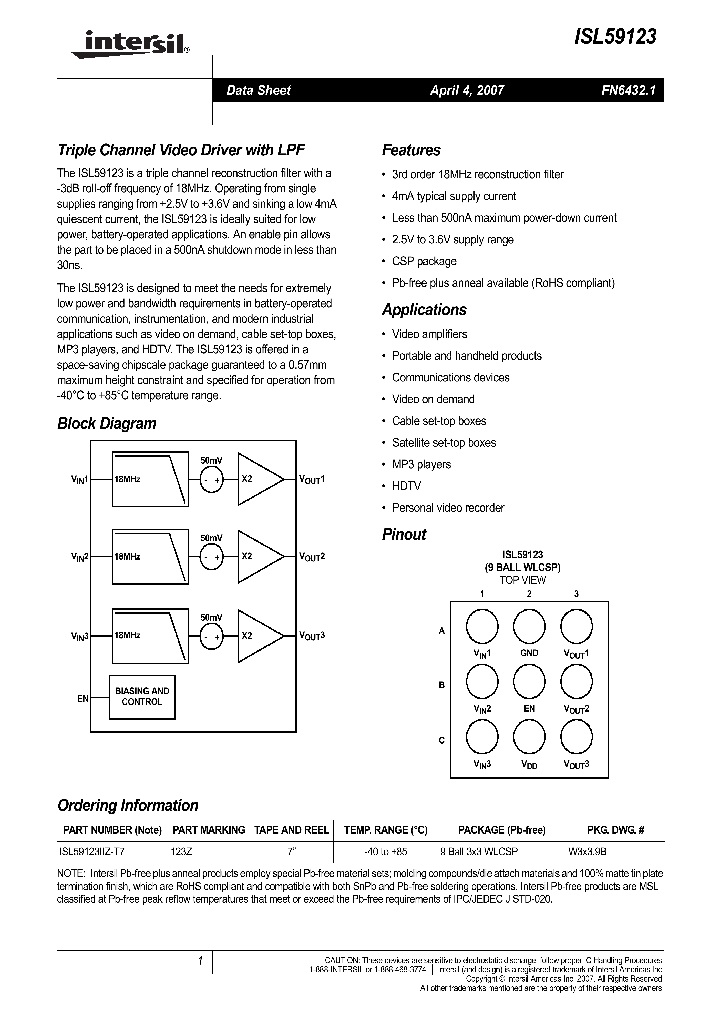 ISL59123IIZ-T7_711102.PDF Datasheet