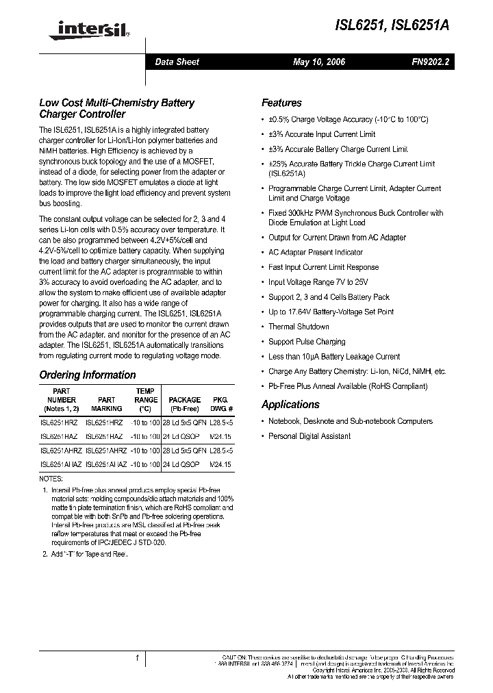 ISL6251A_705209.PDF Datasheet