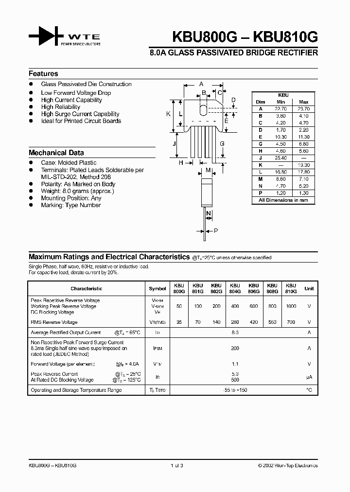 KBU800G_878712.PDF Datasheet